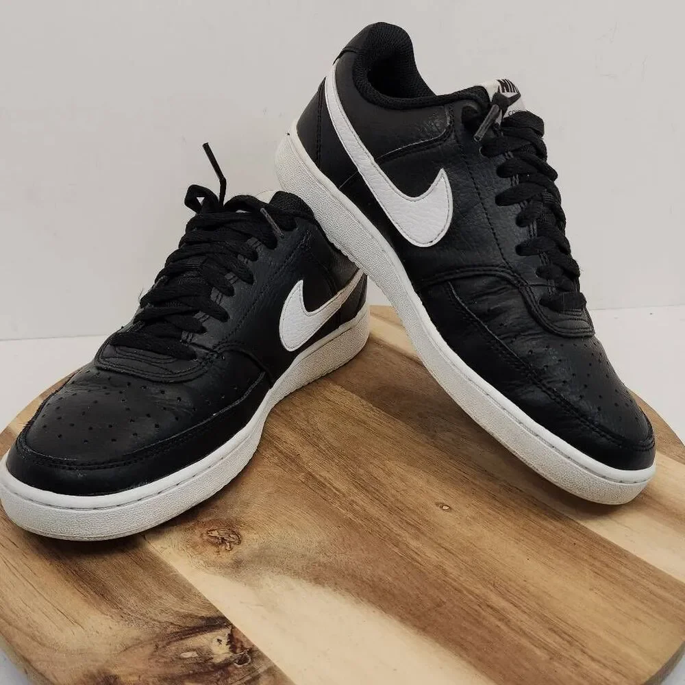 Nike Court Vision Low Premium Mens Size 7 Black